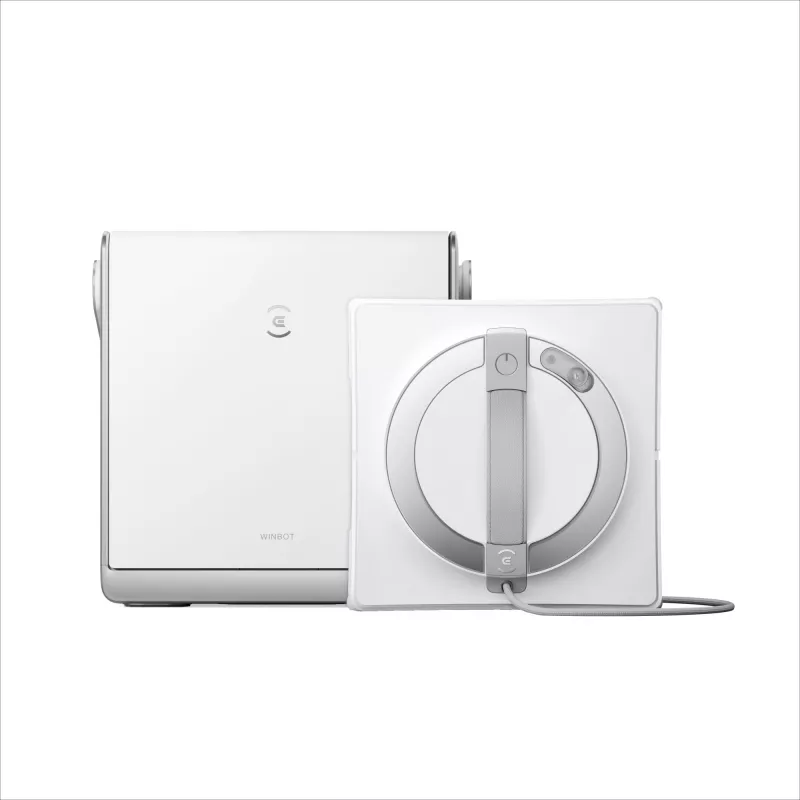 Limpiacristales Ecovacs WINBOT W2 OMNI — batería 4500 mAh, 96 W, motor sin escobillas, paño 260×251 mm, cable 5,5 m, tamaño mínimo de ventana 30×40 cm