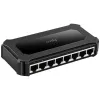 Switch de red Cudy GS108D 8 puertos Gigabit Ethernet (10/100/1000), 16 Gbit/s de conmutación, DC 5V, sobremesa, negro