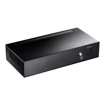 Switch de red Cudy GS108 — 8 puertos Gigabit Ethernet (10/100/1000), negro, 16 Gbit/s de capacidad de conmutación