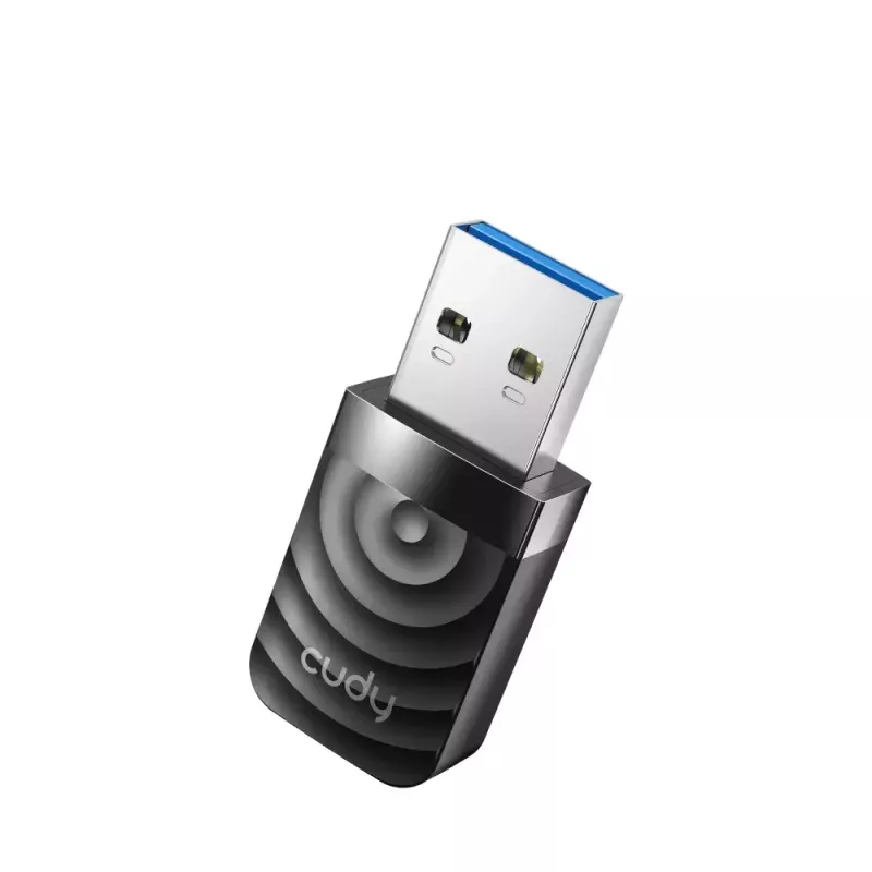 Adaptador de red USB inalámbrico Cudy WU1300S, dual band 2,4/5 GHz, Wi‑Fi 5 (802.11ac), 867 Mbit/s, RTL8812BU