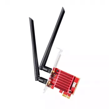 Tarjeta de red PCIe WLAN/Bluetooth interna Cudy WE3000S — Tri-Band 2.4/5/6 GHz, Intel AX210, Bluetooth 5.2, 2400 Mbit/s, Full-Height/Low-Profile