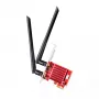 Tarjeta de red PCIe WLAN/Bluetooth interna Cudy WE3000S — Tri-Band 2.4/5/6 GHz, Intel AX210, Bluetooth 5.2, 2400 Mbit/s, Full-Height/Low-Profile