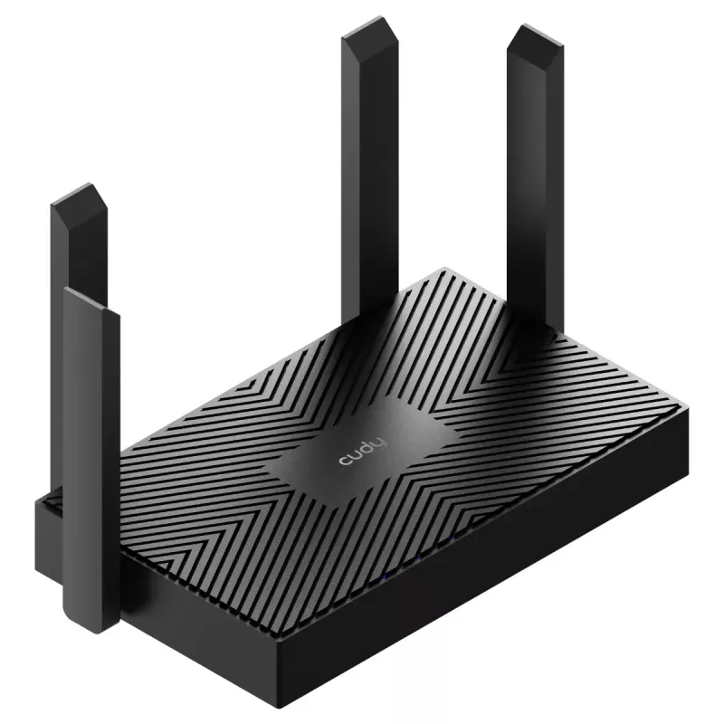 Router de sobremesa Cudy WR1500 — Dual band (2,4/5 GHz), Wi‑Fi 6/4, 4x Gigabit LAN, MU‑MIMO, antenas externas