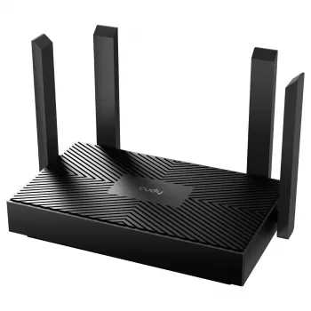 Router de sobremesa Cudy WR1500 — Dual band (2,4/5 GHz), Wi‑Fi 6/4, 4x Gigabit LAN, MU‑MIMO, antenas externas