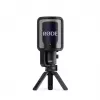 Micrófono USB de condensador para PC RØDE NT-USB+ — Patrón cardioide, 24 Bit/48 kHz, 20–20000 Hz, salida de auriculares de 3,5 mm, USB-C, negro