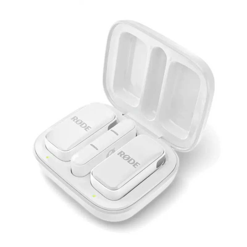 Micrófono de pinza RØDE Wireless Micro — lavalier USB inalámbrico, 20–20000 Hz, 24 Bit, 100 m de alcance, blanco