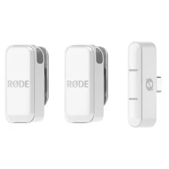 Micrófono de pinza RØDE Wireless Micro — lavalier USB inalámbrico, 20–20000 Hz, 24 Bit, 100 m de alcance, blanco