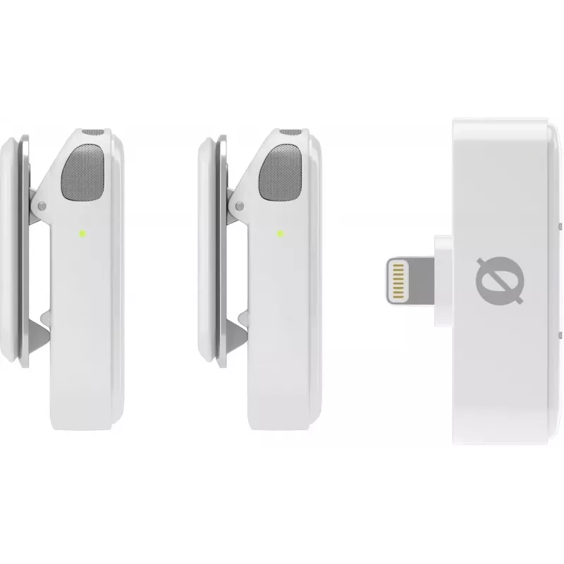 Sistema de micrófono inalámbrico Rode Wireless Micro Lightning – omnidireccional, 48 kHz/24 Bit, 7 h de batería, 100 m de alcance, blanco