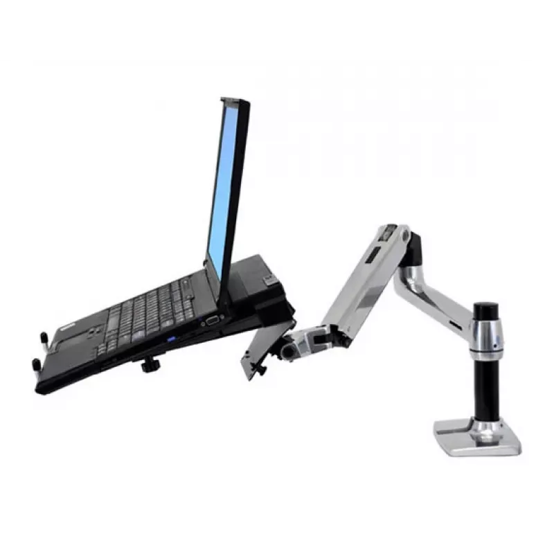 Brazo de escritorio Ergotron LX para monitor LCD, aluminio pulido