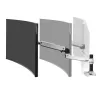Brazo de escritorio Ergotron LX para monitor LCD, aluminio pulido