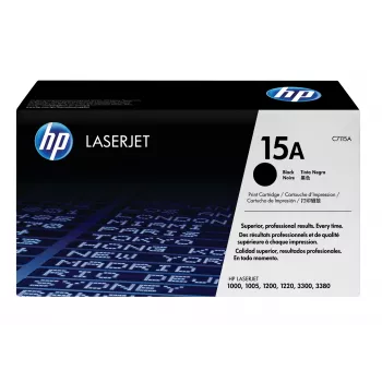 Cartucho de tóner original HP 15A LaserJet negro, 2500 páginas, negro, 1 ud.