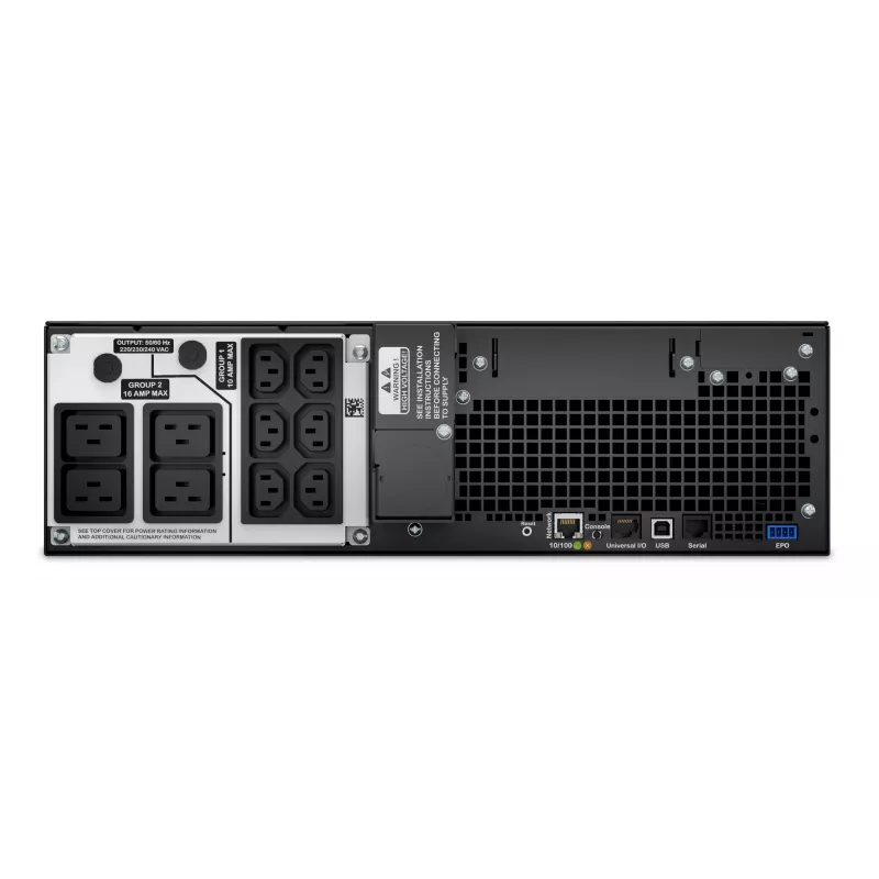 APC Smart-UPS On-Line SRT5KRMXLI - 5000VA, 6x C13, 4x salida C19, montaje en rack, NMC integrada