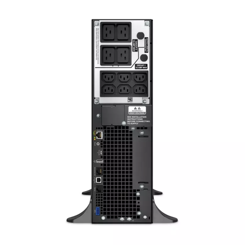 APC Smart-UPS On-Line, 5kVA, torre, 230V, 6x C13+4x salidas IEC C19, tarjeta de red+SmartSlot, autonomía ampliada, sin kit de raíles