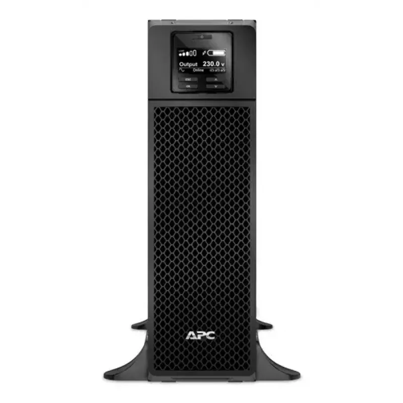 APC Smart-UPS On-Line, 5kVA, torre, 230V, 6x C13+4x salidas IEC C19, tarjeta de red+SmartSlot, autonomía ampliada, sin kit de raíles