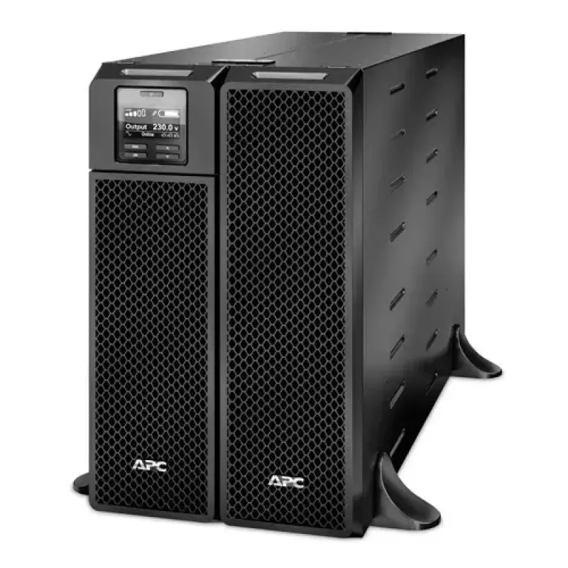 APC Smart-UPS On-Line, 5kVA, torre, 230V, 6x C13+4x salidas IEC C19, tarjeta de red+SmartSlot, autonomía ampliada, sin kit de raíles
