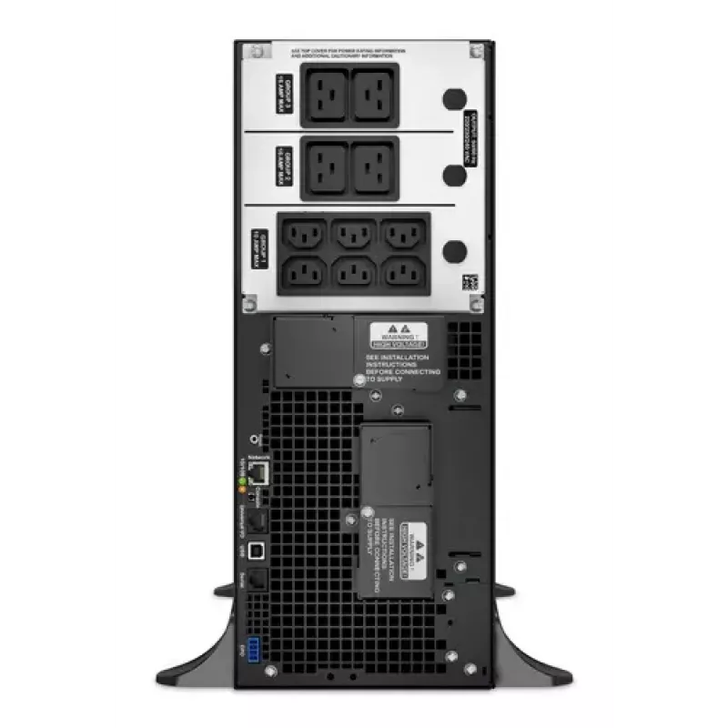 APC Smart-UPS On-Line, 6kVA/6kW, torre, 230V, 6x C13+4x salidas IEC C19, tarjeta de red+SmartSlot, autonomía ampliada, sin kit de raíles