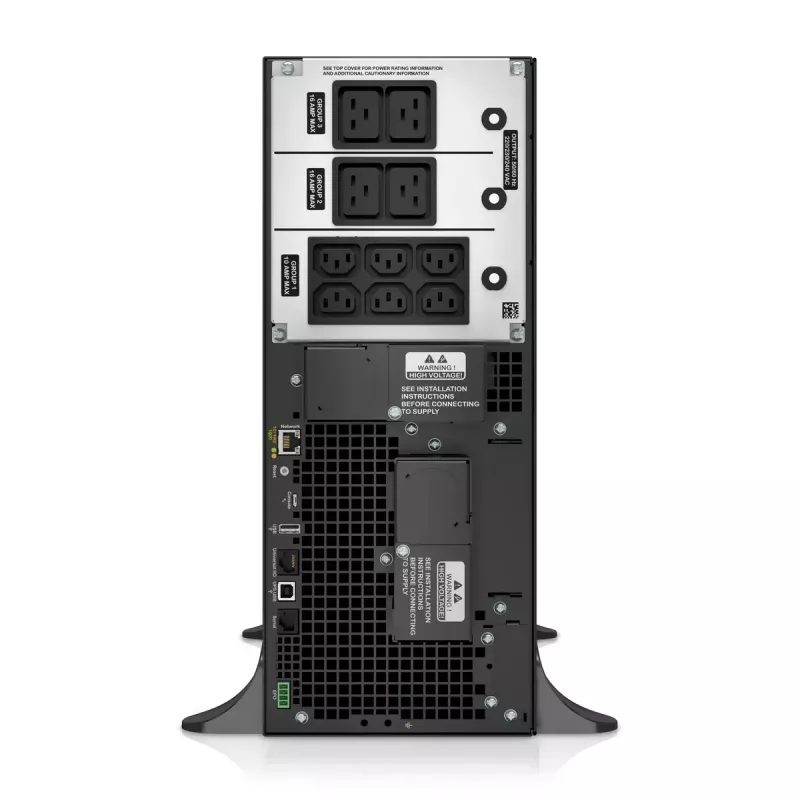APC Smart-UPS On-Line, 6kVA/6kW, torre, 230V, 6x C13+4x salidas IEC C19, tarjeta de red+SmartSlot, autonomía ampliada, sin kit de raíles