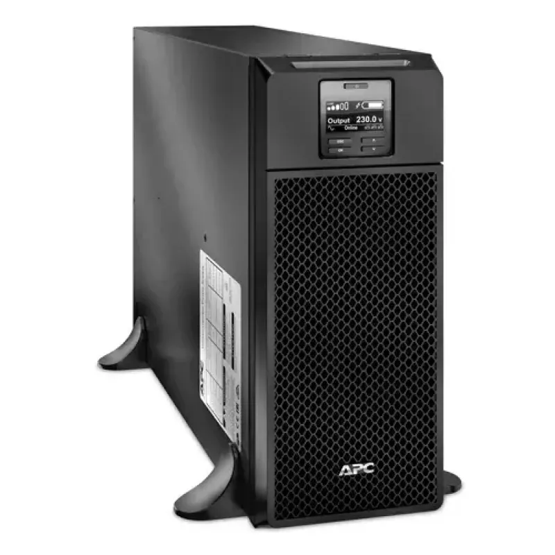 APC Smart-UPS On-Line, 6kVA/6kW, torre, 230V, 6x C13+4x salidas IEC C19, tarjeta de red+SmartSlot, autonomía ampliada, sin kit de raíles