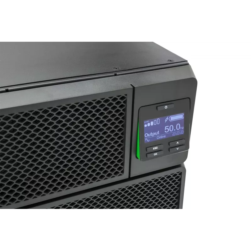 APC Smart-UPS On-Line SRT6KRMXLI - 6kW/VA, 6x C13 + 4x C19 + salida monofásica cableada, montaje en rack, NMC integrada