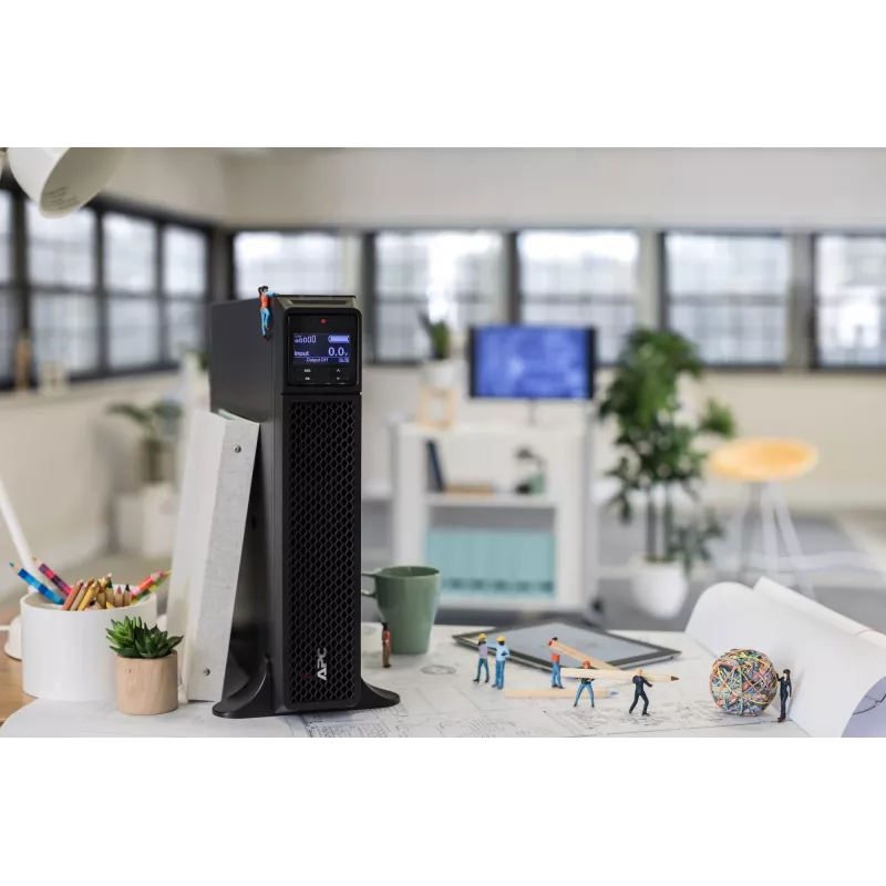 APC Smart-UPS On-Line, 2200VA, torre, 230V, 8x C13+2x salidas IEC C19, SmartSlot, autonomía ampliada, sin kit de raíles