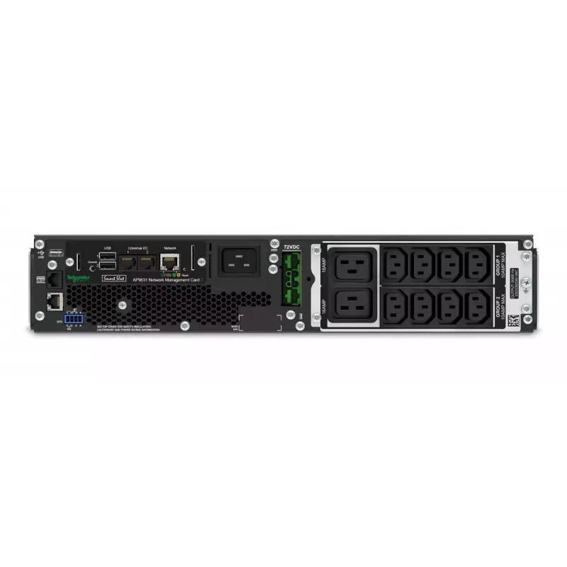 APC Smart-UPS On-Line SRT2200RMXLI-NC - 2200VA, 8x C13 y 2x C19, montaje en rack, NMC