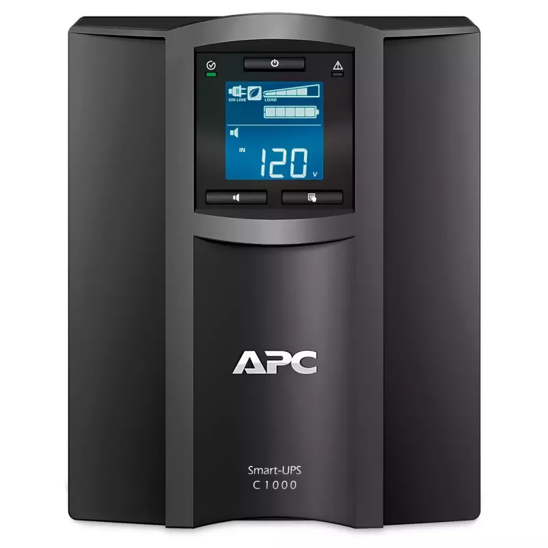 APC Smart-UPS C, Line Interactive, 1000VA, torre, 230V, 8x tomas IEC C13, puerto SmartConnect, comunicación USB y serie, AVR, LCD gráfica