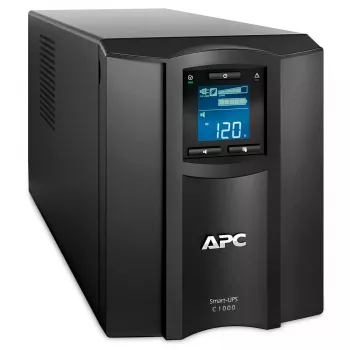 APC Smart-UPS C, Line Interactive, 1000VA, torre, 230V, 8x tomas IEC C13, puerto SmartConnect, comunicación USB y serie, AVR, LCD gráfica