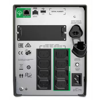 APC Smart-UPS SMT1000IC – 8x C13, USB, SmartConnect, 1000VA, Line-Interactive, 1 kVA, 700 W, senoidal, 151 V, 302 V
