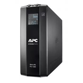 APC Back-UPS Pro, 1600VA/960W, torre, 230V, 8x tomas IEC C13, AVR, LCD, batería reemplazable por el usuario