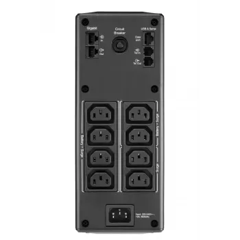 APC Back-UPS Pro, 1600VA/960W, torre, 230V, 8x tomas IEC C13, AVR, LCD, batería reemplazable por el usuario