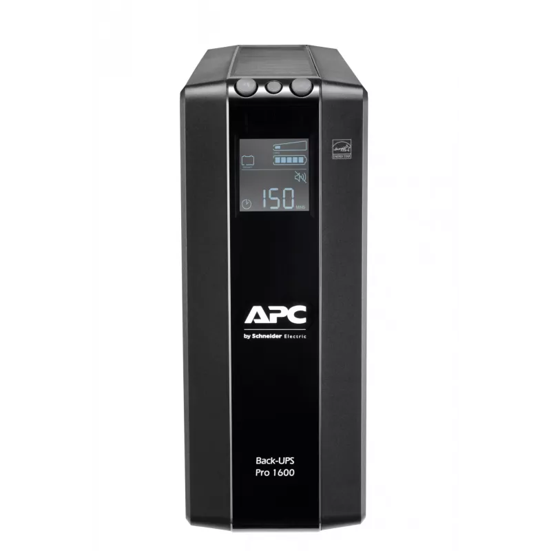 APC Back-UPS Pro, 1600VA/960W, torre, 230V, 8x tomas IEC C13, AVR, LCD, batería reemplazable por el usuario