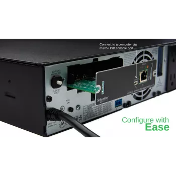 APC AP9640 tarjeta de gestión de red Smart-UPS (gen3), tarjeta de gestión de red, SmartSlot, 12,1 mm, 11,4 mm, 38 mm, 80 g