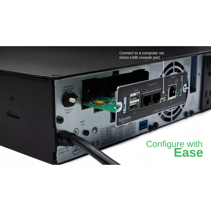APC AP9641 tarjeta de gestión de red Smart-UPS (gen3) con monitorización ambiental