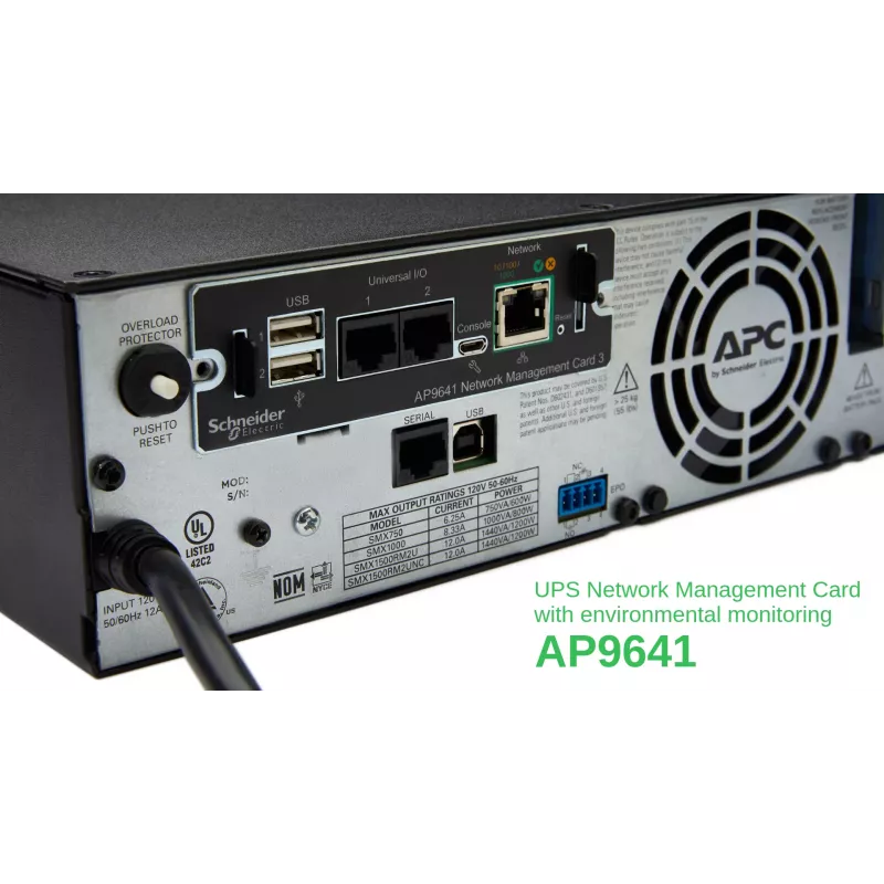 APC AP9641 tarjeta de gestión de red Smart-UPS (gen3) con monitorización ambiental