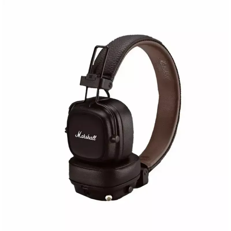 Auriculares supraurales Bluetooth Marshall Major V, Bluetooth 5.3, 100 h de batería, 3,5 mm, 32 Ω, marrón