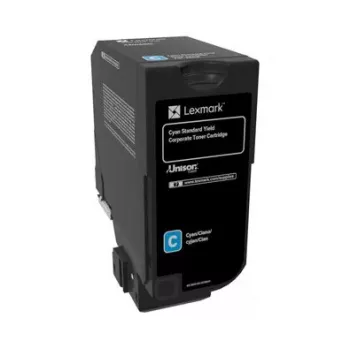 Cartucho de tóner láser Lexmark 74C2SCE 3000 páginas Cian