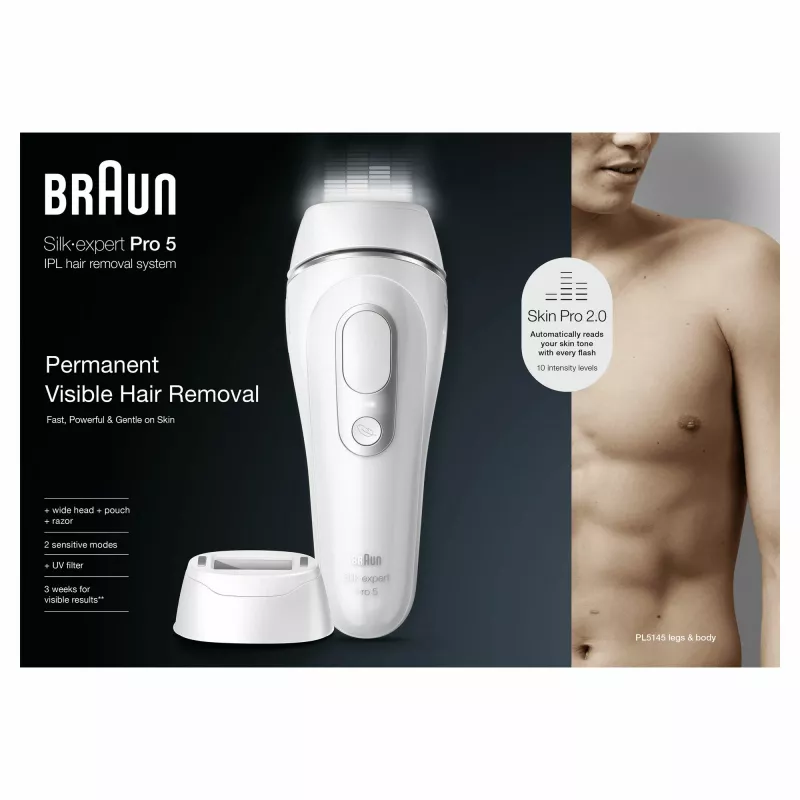 Depiladora Braun Silk-expert Pro PL5145 IPL Blanco