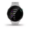 Smartwatch GARMIN Forerunner 55 — 42 mm reloj deportivo redondo, GPS/GLONASS/Galileo, 14 días de batería, 5 ATM, correa de silicona blanca