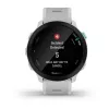 Smartwatch GARMIN Forerunner 55 — 42 mm reloj deportivo redondo, GPS/GLONASS/Galileo, 14 días de batería, 5 ATM, correa de silicona blanca
