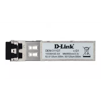 D-Link Mini-GBIC SFP de 1 puerto a 1000BaseSX, 550 m para todos
