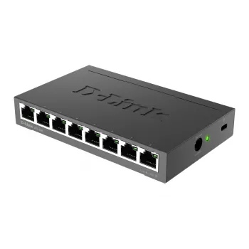 D-Link DGS-108 no gestionado L2 Gigabit Ethernet (10/100/1000) negro