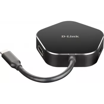 Hub USB-C 4 en 1 D-Link con HDMI y Power Delivery