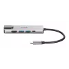 Hub USB-C 5 en 1 D-Link con HDMI/Ethernet y Power Delivery