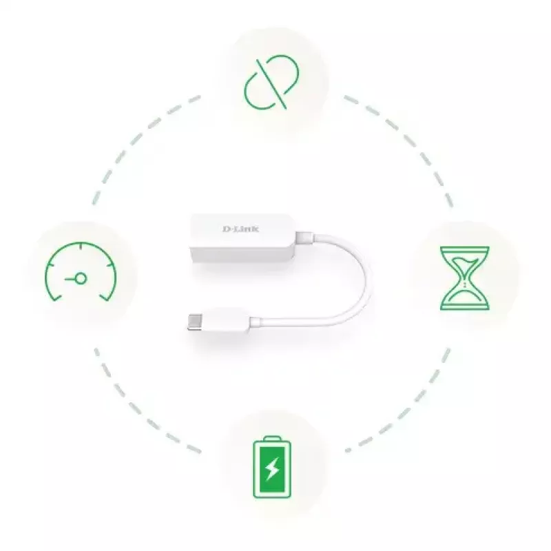 Adaptador Ethernet D-Link DUB-E250 USB-C a 2.5G