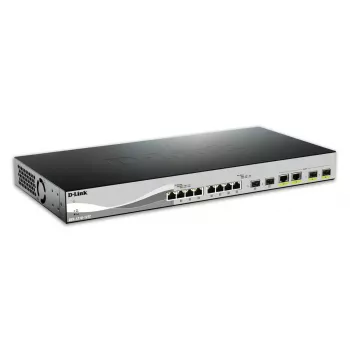 D-Link DXS-1210-12TC/E Switch de red gestionado L2 10G Ethernet (100/1000/10000) 1U negro, plata