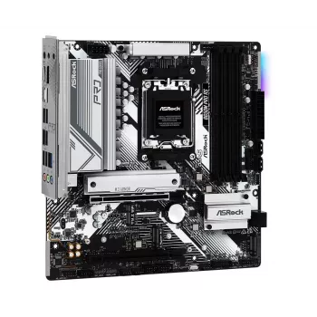 Placa base ASRock B650M Pro RS — AMD B650, Socket AM5, micro ATX, DDR5, 4x DIMM, 128 GB, 2,5Gb LAN, 1x M.2, HDMI, DP