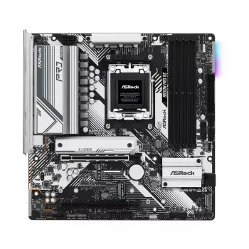 Placa base ASRock B650M Pro RS — AMD B650, Socket AM5, micro ATX, DDR5, 4x DIMM, 128 GB, 2,5Gb LAN, 1x M.2, HDMI, DP