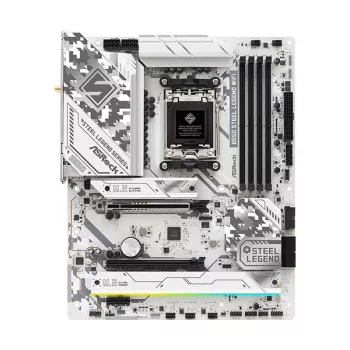 Placa base ASRock B650 Steel Legend WiFi — AMD B650, Socket AM5, ATX, DDR5, 4x DIMM, 192 GB, Wi‑Fi 6E, 2,5 Gb LAN