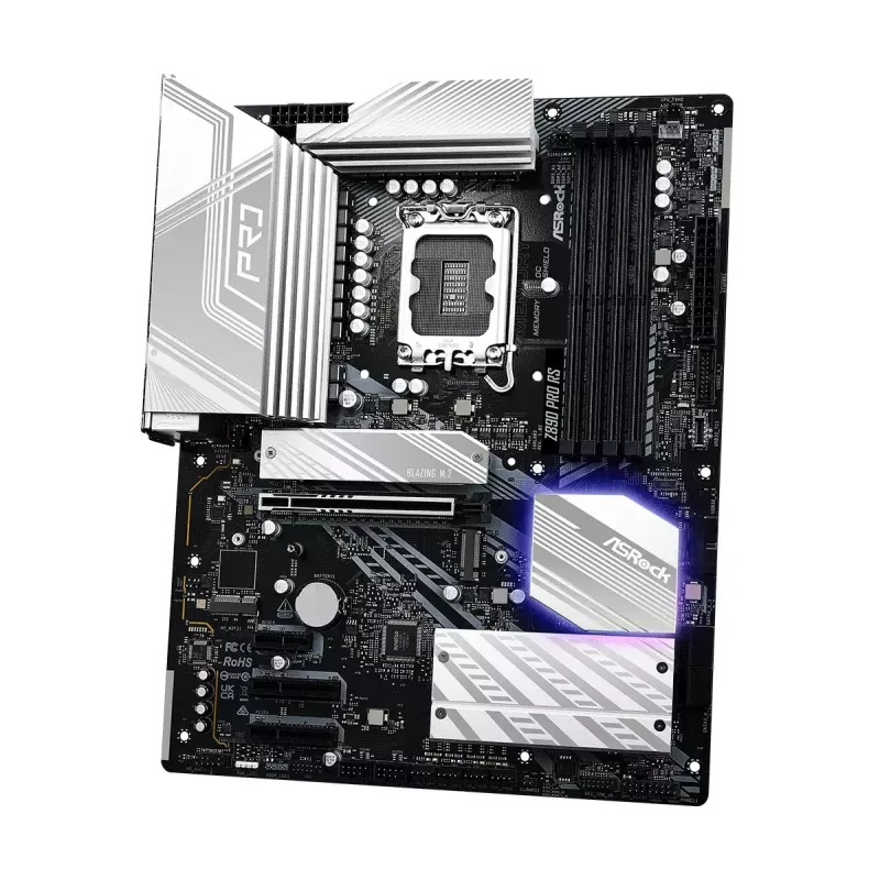 Placa base ASRock Z890 Pro RS — Intel Z890, LGA 1851, ATX, 4x ranuras DDR5, PCIe Gen5 x16, 2.5Gb LAN, Thunderbolt 4