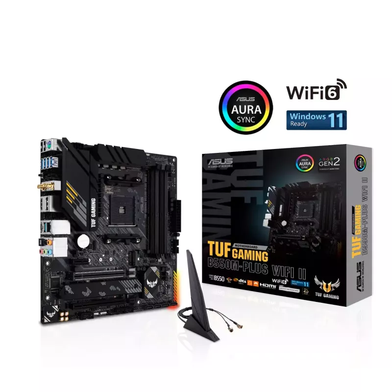 Placa base ASUS TUF GAMING B550M-PLUS WIFI II AMD B550 Socket AM4 micro ATX